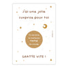 Carte à gratter annonce grossesse mamie – surprise future grand-mère Papier Poetic