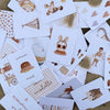 Carte postale motif léopard graou beige minimaliste déco murale tendance concept store famille Amiens