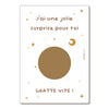 Carte à gratter annonce grossesse tu vas être tonton surprise naissance Papier Poetic