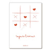 Carte postale toujours l’amour minimaliste avec cœurs rouges papeterie romantique Papier Poetic concept store famille