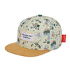 Casquette enfant Mountain Ride Hello Hossy : design ludique avec illustrations outdoor, visière moutarde et coupe tendance. Idéale pour un look stylé et aventurier !