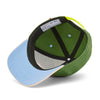 Casquette enfant et papa Mini Olea Hello Hossy : design tendance en vert et beige, éco-responsable et confortable. Parfaite pour un look cool et assorti !