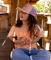 Casquette enfant Powder Pink Hello Hossy : design tendance en rose poudré et beige avec filet respirant. Confortable et stylée, idéale pour un look estival !