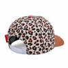 Casquette enfant Hello Hossy imprimé léopard en coton biologique avec visière marron – accessoire enfant été tendance