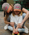 Casquette enfant Hello Hossy imprimé léopard en coton biologique avec visière marron – accessoire enfant été tendance