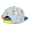 Casquette enfant Hello Hossy Bball Crew bleu motif basketball et visière marine – accessoire enfant été sport tendance