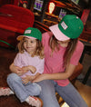 Casquette enfant Hello Hossy Mini Green verte avec visière rose – accessoire enfant été tendance concept store famille