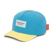 Casquette enfant Hello Hossy Mini Sunny Blue bleu turquoise et jaune – accessoire enfant été tendance concept store famille