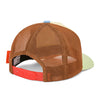 Casquette enfant Hello Hossy Rolling Pony beige et vert avec filet marron – casquette trucker enfant été tendance