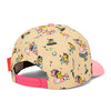 Casquette enfant Hello Hossy Unicorn beige motif licornes et visière rose – accessoire enfant été tendance