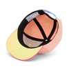 Casquette Hello Hossy Hightop rose et corail pour enfant avec broderie sneaker fleurie