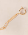 Collier maillons XL doré à l'or fin 24 carats, Emoi Emoi.