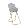 Chaise haute Fleur Rosier pour poupée Konges Slojd en métal et tissu fleuri bleu