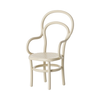 Chaise vintage en métal blanc Maileg – mobilier miniature pour maison de poupée