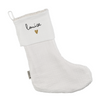 Chaussette de Noël en gaze blanc personnalisable, marque Atelier Wagram.