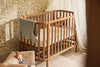 Ciel de lit bébé en voile de coton ivoire Jollein – décoration vintage pour chambre enfant