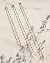 Collier chaine boules en laiton doré à l'or fin 24 carats, Emoi Emoi.