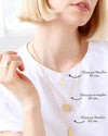 Collier chaine boules en laiton doré à l'or fin 24 carats, Emoi Emoi.