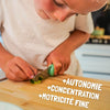 Couteau éducatif Crème Myrtille enfant – Les Petits Architectes | Ma Biche