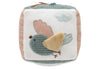 Cube d’activités bébé tissu rose et vert avec fée et ailes en relief – jouet sensoriel Lovely Birds Jollein