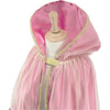 Cape de princesse rose pour enfant Labay – déguisement féerique avec capuche et finitions dorées