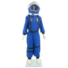Déguisement cosmonaute enfant Labay – combinaison bleue avec casque argenté pour jeu d’imitation et déguisement