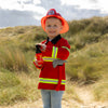 Déguisement pompier enfant Labay – costume complet avec veste rouge, casque et accessoires pour jeu d’imitation