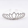Diadème à strass argenté pour enfant Labay – accessoire princesse scintillant