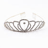 Diadème perle et strass pour enfant Labay – couronne argentée princesse scintillante