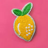 Ecusson thermocollant pailleté, citron, La Petite Epicerie.