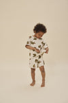 Ensemble Lin short et t-shirt Crocodile Konges Slojd.