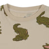 Ensemble Lin short et t-shirt Crocodile Konges Slojd.