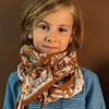Foulard adulte ou enfant Calcutta couleur caramel So Family – accessoire mode en coton pour garçon ou fille