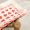 Foulard fond blanc à cœurs rouges – Atelier Wagram – Ma Biche concept store