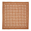 Foulard fond marron à cœurs blancs – Atelier Wagram – Ma Biche concept store