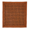 Foulard fond marron à cœurs noirs – Atelier Wagram – Ma Biche concept store