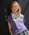 Foulard Ellis Clémentine Bellemme – foulard imprimé fleuri en coton bio, accessoire éthique et élégant pour femme et enfant.