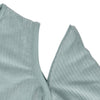 Gigoteuse bébé Jollein Rib Sea Green à manches amovibles TOG 2.3