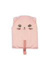 Gilet de flottaison enfant rose Kitty Powder Pink Konges Sløjd avec motif chat à sequins