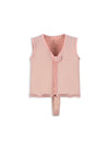 Gilet de flottaison enfant rose Kitty Powder Pink Konges Sløjd avec motif chat à sequins