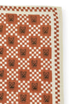 Grand foulard Latika Tigro Rust Apaches Collections - Accessoire mode iconique pour femme et enfant