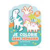 Livre Je colorie sans dépasser dinosaures Auzou coloriage enfant fluo