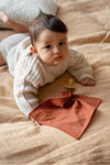 Josepha le doudou plat personnalisable tomette Petit Picotin avec prénom brodé – cadeau de naissance pour bébé