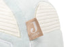 Jouet d’activités bébé en forme de voiture en velours bleu – peluche d’éveil sensoriel avec clé amovible, collection On The Go Jollein