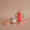 Kit d’anniversaire pour poupée Tiny Harlow avec biberon de lait à la fraise et petit pot "Birthday Cake" aux confettis colorés – jouet d’imitation pour enfant.