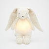 Moonie 2.0 lapin vintage blanc polaire – peluche veilleuse bruit blanc pour bébé