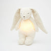 Moonie 2.0 lapin vintage blanc polaire – peluche veilleuse bruit blanc pour bébé