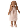 Lapine Maileg taille 3 marron avec robe rose et ballerines