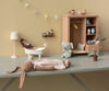 Lapine Maileg taille 3 marron avec robe rose et ballerines