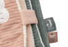Livre d’activités bébé en tissu velours rose avec fée brodée – jouet sensoriel à suspendre Jollein Lovely Birds